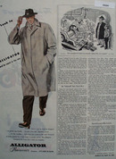 Alligator Rainwear Be Smart In The Rain Ad 1946