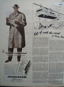 Alligator Rainwear Tomorrows Styling Today Ad 1946