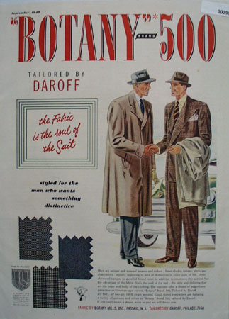 Botany 500 Style For Man Want Distinctive Ad 1949