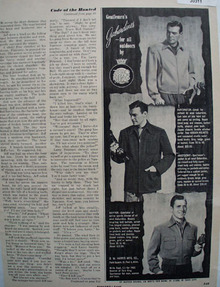 B W Harris Gentlemens Gabardines Ad 1950
