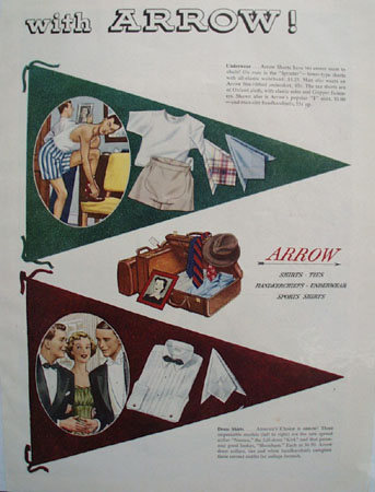 Arrow Shirts go Back to School Ad 1949