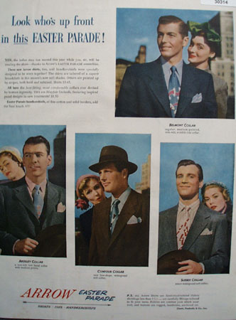 Arrow Shirts Easter Parade Ad 1950