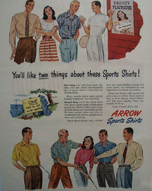 Arrow Shirts Folks At County Playhouse Ad 1947