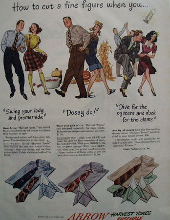 Arrow Shirts How To Cut Fine Figure Ad 1947