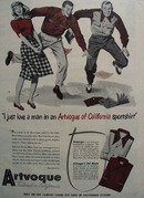 Artvogue Sportshirt Just Love A Man Ad 1947