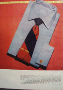 Bold Look Command Collar Blue Shirt Ad 1948
