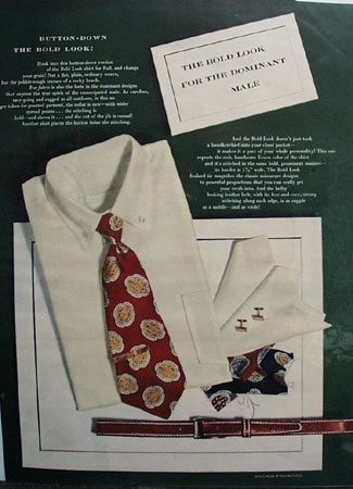 Bold Look Button Down Ensemble Ad 1948