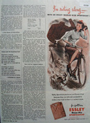 Essley Sportswear Woman On Bicycle Ad 1946