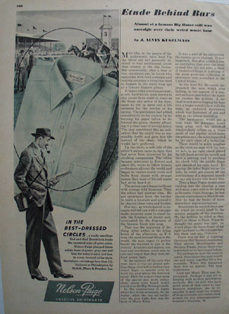 Nelson Paige Shirts In Best Dressed Circles Ad 1948