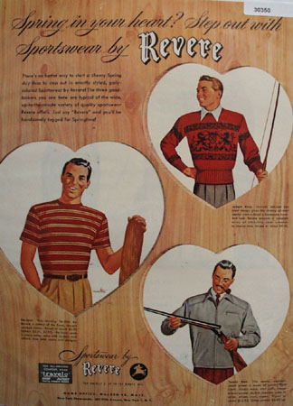 Revere Sportswear Spring In Your Heart Ad 1948
