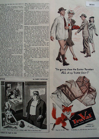 Tru Val Shirt Easter Ad 1946