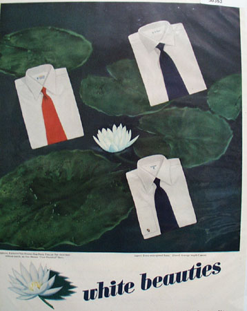 Van Heusen Shirts White Beauties Ad 1948