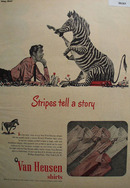 Van Heusen Shirts Stripes Tell A Story Ad 1947