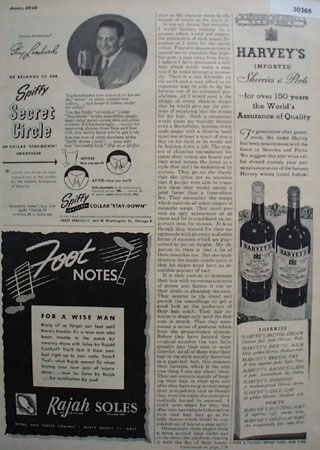 Spiffy Collar Stay Down And Guy Lombardo Ad 1948