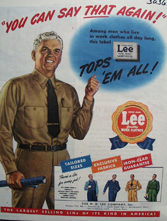 Lee Tops Them All ad 1944
