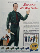 Lee Clothes Get Head Start for Promotion Ad 1946