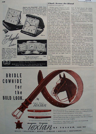 Textan Of Yoakum Mens Belts Ad 1948