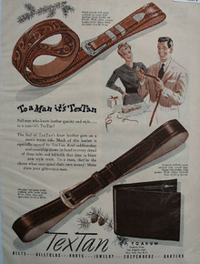 Textan To A Man It Is Textan Ad 1948