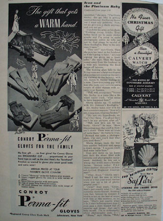 Perma Fit Gloves Christmas Ad 1948