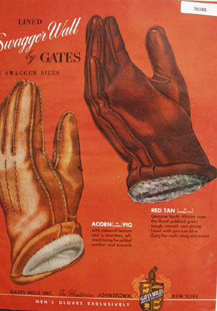 Gates Mills Swagger Wall Mens Gloves Ad 1948