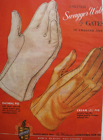 Gates Mills Swagger Wall Mens Gloves Ad 1948