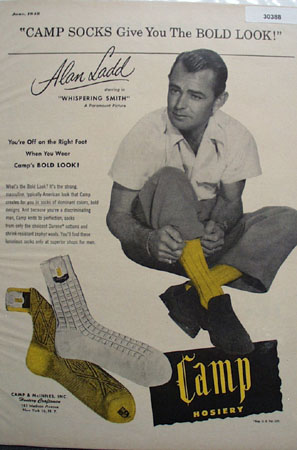 Camp Hosier and Alan Ladd Ad 1948
