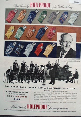 Holeproof Mens Socks Fathers Day Ad 1948