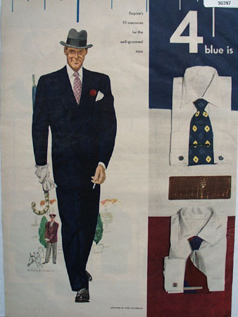 Number Four on Tape Drawing by R Eaglesham Ad 1949