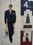 Number Four on Tape Drawing by R Eaglesham Ad 1949