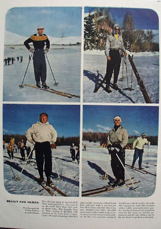 Design For Skiing And Gary Cooper Ad 1948
