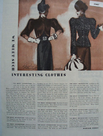 We Meet Most Interesting Clothes Article 1938