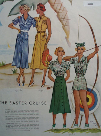 The Easter Cruise Ladies Dress Fashions Ad 1937