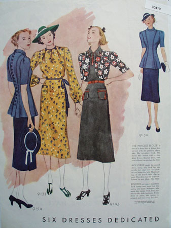 Dedicated Dresses Ad 1937 This is a March 1937