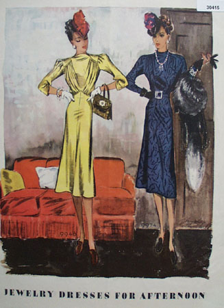 Jewelry Dresses for Afternoon Ad 1938