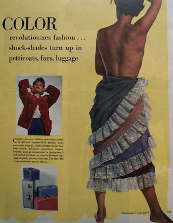 Color Revolutionizes Fashion Ad 1949