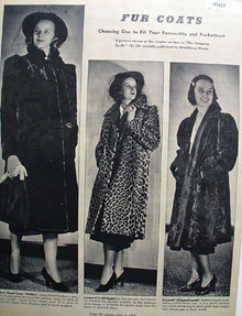 Fur Coats Choosing One Ad 1938