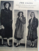 Fur Coats Choosing One Ad 1938