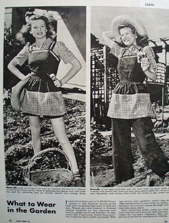 What To Wear In Garden Ad 1944