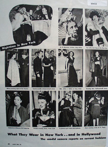 What They Wear In New York And Hollywood Ad 1945