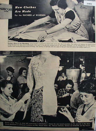 Clothes For Duchess of Windsor Ad 1938