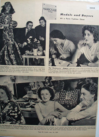 Mainbocher Models And Buyers Ad 1938