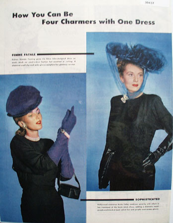 Four Charmers With One Dress Ad 1945