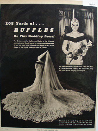 Ronald Morrell 208 Yards of Ruffles Ad 1938