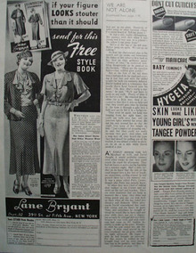 Lane Bryant Send For Free Style Book Ad 1937