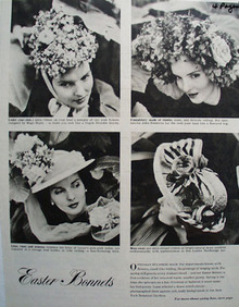 Easter Bonnets by Designers Ad 1948