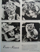 Easter Bonnets by Designers Ad 1948