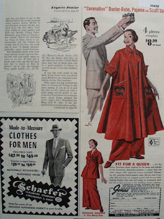 Jonas Shoppes Duster Robe Set Ad 1953