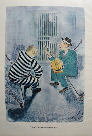 Cartoon by Garrett Price In Prison 1947