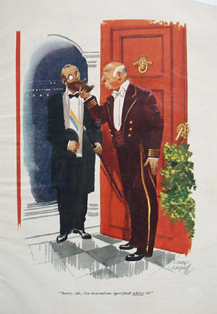 Cartoon by E Simms Campbell White Tie 1948