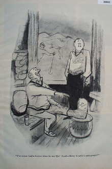 Cartoon By Dedini Broken Foot 1949